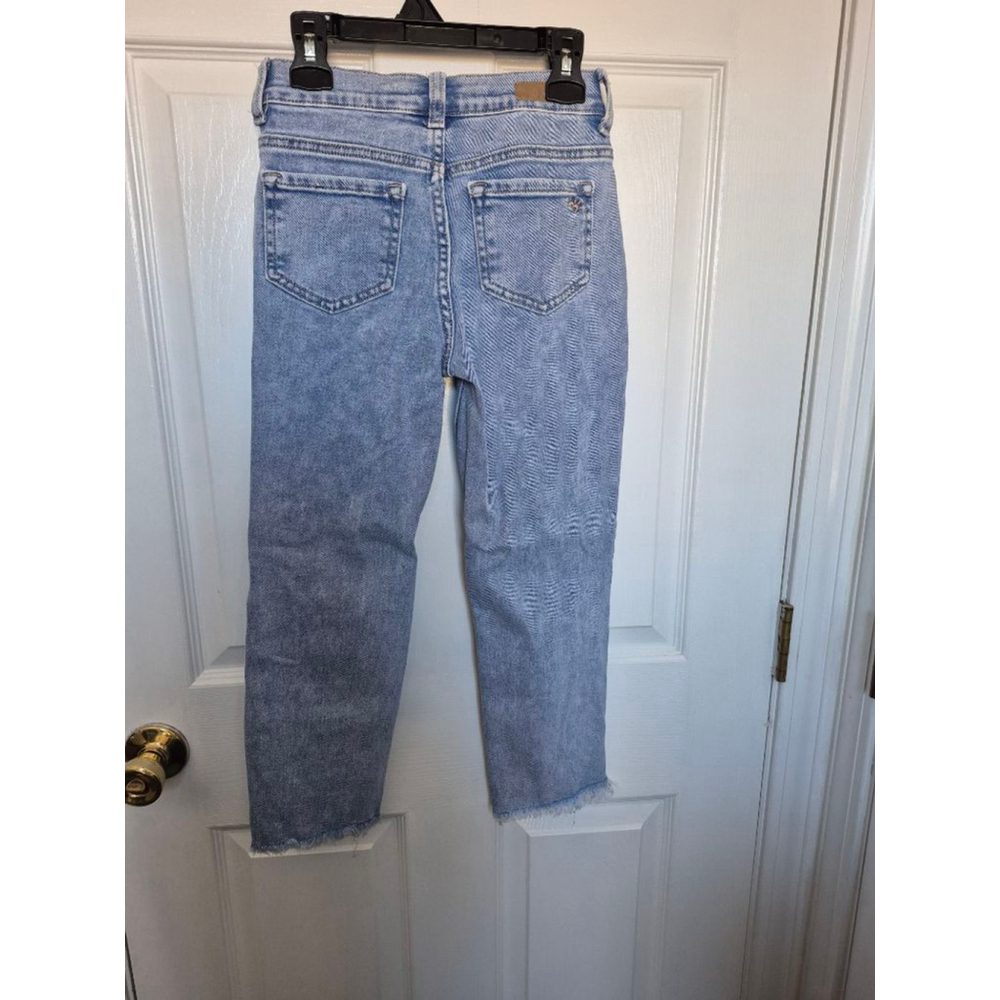 Girls Justice Light Blue Distressed Jeans Size 10 - Picture 8 of 8